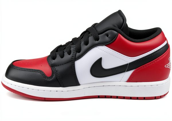 Jordan 1 Low Mens Basketball Shoes Gym Red White Black-1