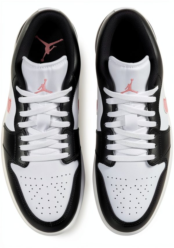 Air Jordan 1 Low Mens Shoes White Rust Pink Black Style-2