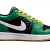 Nike Mens Basketball Shoes Rubber Sole White Gold Malachite-0