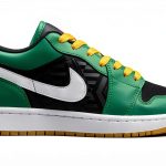 Nike Mens Basketball Shoes Rubber Sole White Gold Malachite-0