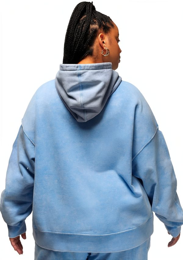 Nike Womens Hoodie Cotton Athletic Front Pocket Dark Powder-1