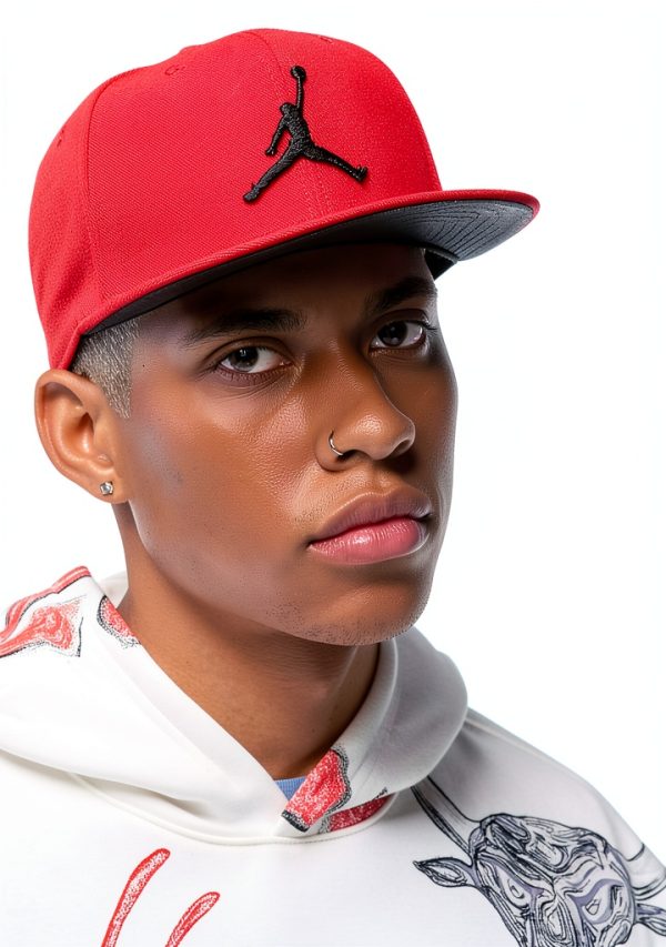 Nike Jumpman Cap Mens Gym Red Black Baseball Hat-6