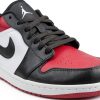 Jordan 1 Low Mens Basketball Shoes Gym Red White Black-2