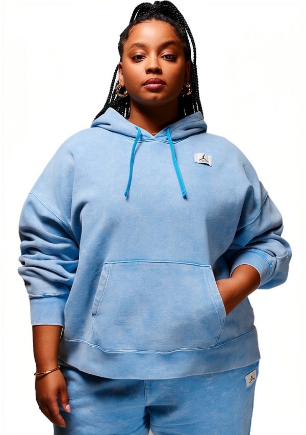 Nike Womens Hoodie Cotton Athletic Front Pocket Dark Powder-0