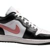 Air Jordan 1 Low Mens Shoes White Rust Pink Black Style-1
