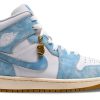 Nike Air Jordan 1 Mid Womens Basketball Shoes White-1