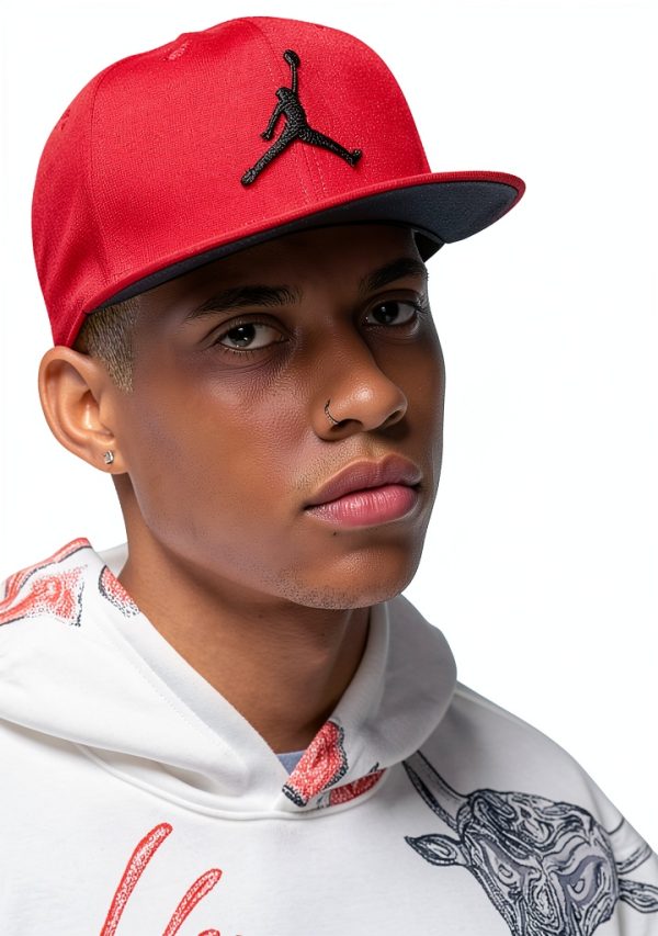 Nike Jumpman Cap Mens Gym Red Black Baseball Hat-0