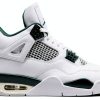 Mens Sneakers White Oxidized Green Rubber Sole Fashion-0