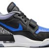 Nike Basketball Shoes Leather Mens Sneakers Black Game Royal-1