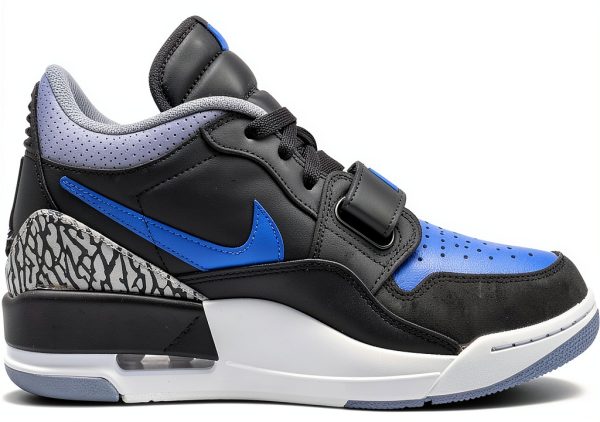 Nike Basketball Shoes Leather Mens Sneakers Black Game Royal-1