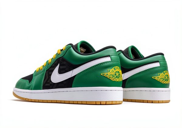 Nike Mens Basketball Shoes Rubber Sole White Gold Malachite-7