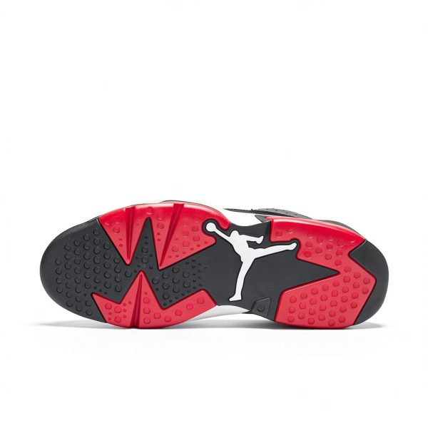Nike Mens Sneakers Leather Air Cushioning Black Red-1