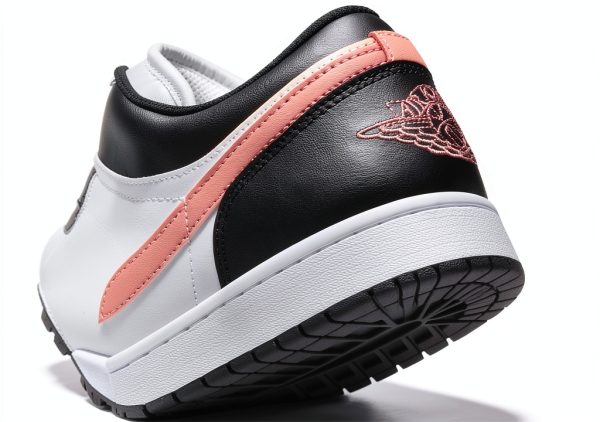 Air Jordan 1 Low Mens Shoes White Rust Pink Black Style-6