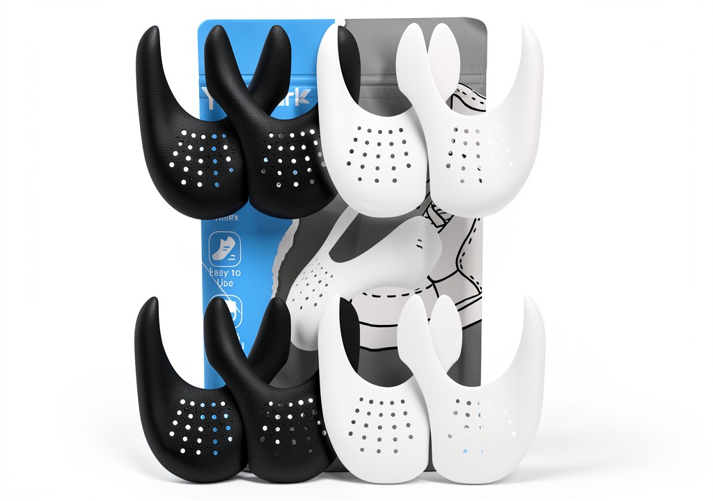 YOLOPARK sneaker crease protectors in black and white colors