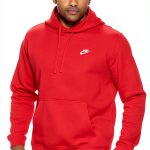 Nike Mens Hoodie Fleece Lined Paneled Hood Pouch Pocket-0