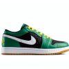 Nike Mens Basketball Shoes Rubber Sole White Gold Malachite-2
