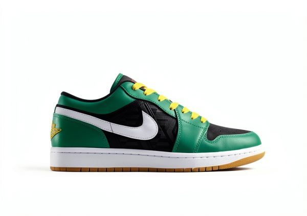 Nike Mens Basketball Shoes Rubber Sole White Gold Malachite-2