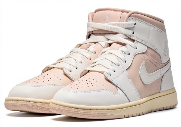 Nike Air Jordan 1 Mid Women Legend Light Brown Sneakers-2