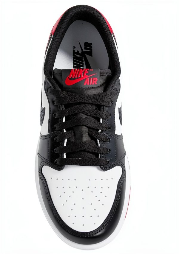 Nike Air Jordan 1 Low Grade School Basketball Shoes White-3
