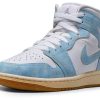 Nike Air Jordan 1 Mid Womens Basketball Shoes White-0