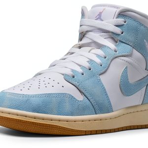 Nike Air Jordan 1 Mid Womens Basketball Shoes White-0