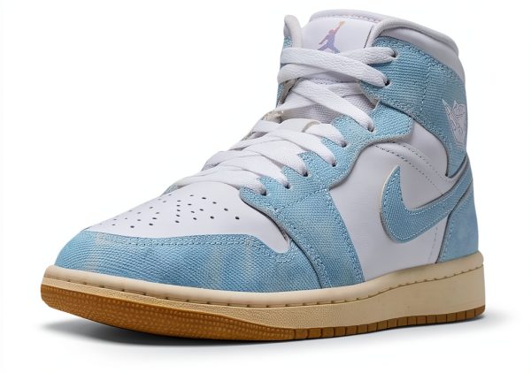 Nike Air Jordan 1 Mid Womens Basketball Shoes White-0