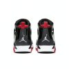 Nike Mens Sneakers Leather Air Cushioning Black Red-5