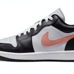 Air Jordan 1 Low Mens Shoes White Rust Pink Black Style-0