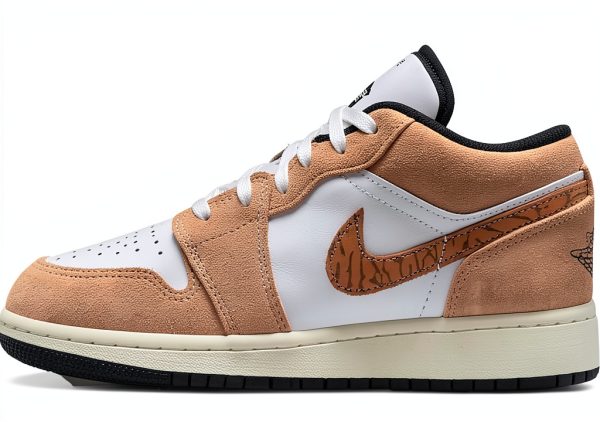 Air Jordan 1 Low Elementary School Sneakers Hemp British Tan-0