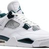 Mens Sneakers White Oxidized Green Rubber Sole Fashion-1