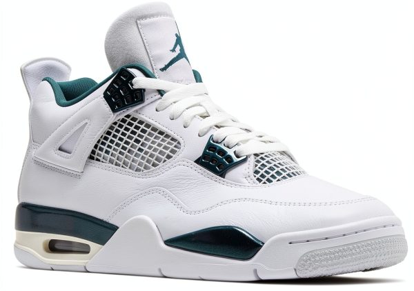 Mens Sneakers White Oxidized Green Rubber Sole Fashion-1