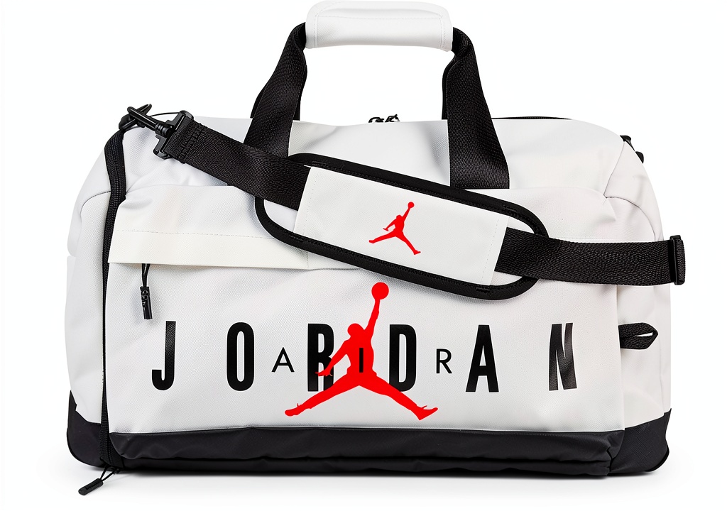 Jordan Air Duffel Bag showcasing heavy-duty exterior and sneaker compartment