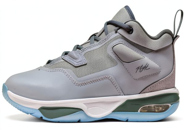Nike Boys Basketball Shoes Wolf Grey Cool Grey White-0