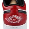 Jordan 1 Low Mens Basketball Shoes Gym Red White Black-4