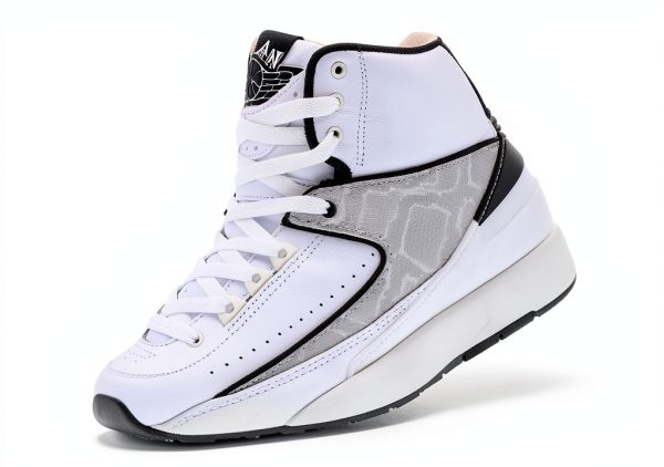 Nike Mens Casual Shoes White Fire Red Black Leather Sneakers-2