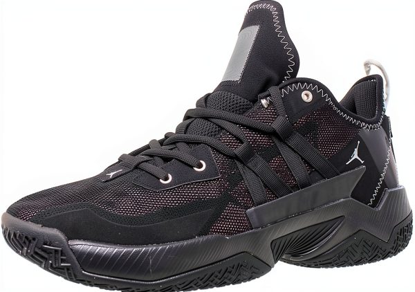 Nike Boys Basketball Shoes Black Grey Black Size Options-0