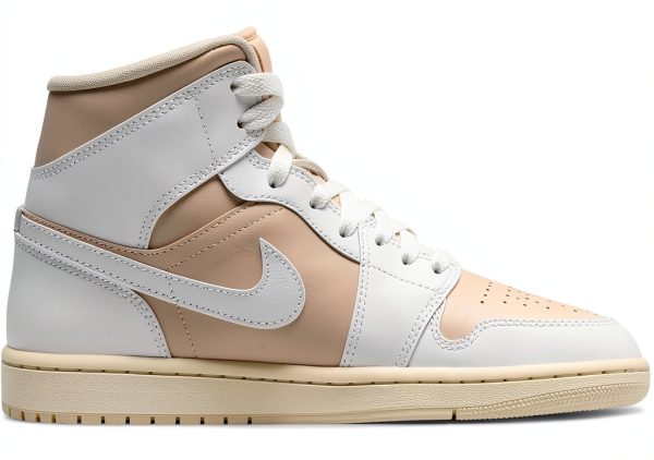 Nike Air Jordan 1 Mid Women Legend Light Brown Sneakers-1