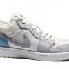 Air Jordan 1 Low Mens Basketball Shoes White Sky Grey-2