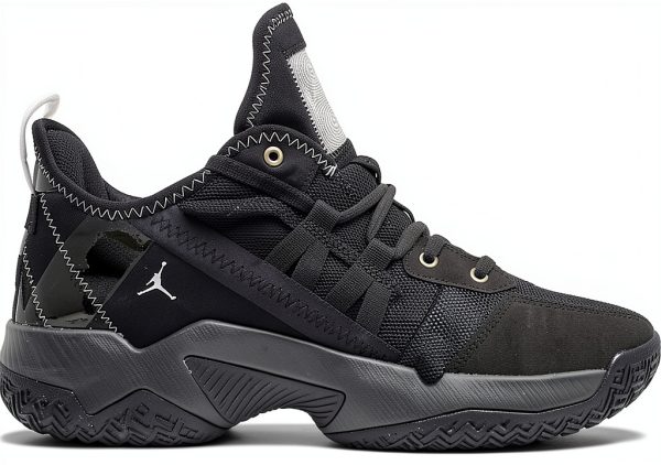 Nike Boys Basketball Shoes Black Grey Black Size Options-1