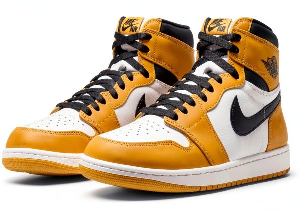 Nike Basketball Shoes Mens Cushioning Yellow Ochre-1