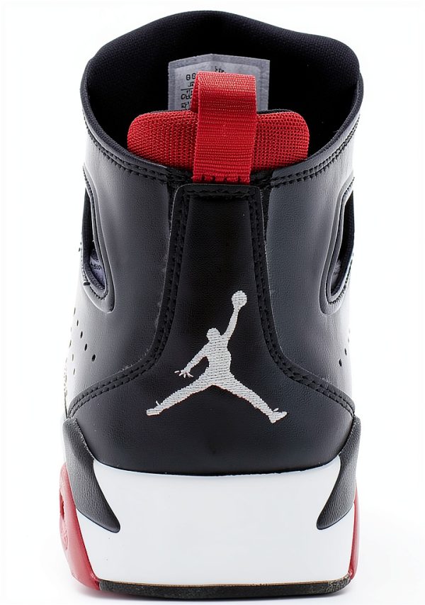 Nike Mens Basketball Shoes Leather Fabric Black Red-3