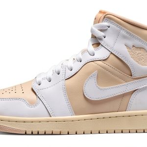 Nike Air Jordan 1 Mid Women Legend Light Brown Sneakers-0