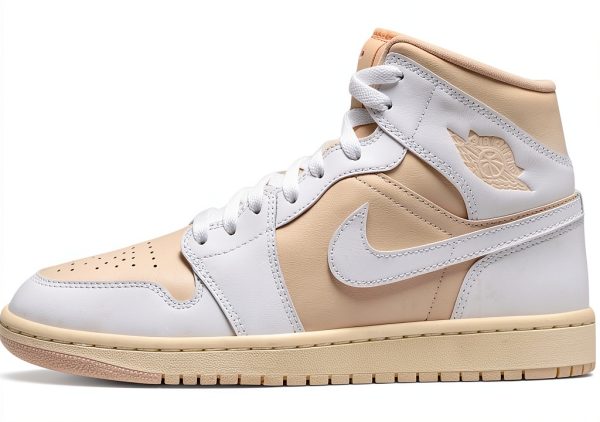 Nike Air Jordan 1 Mid Women Legend Light Brown Sneakers-0