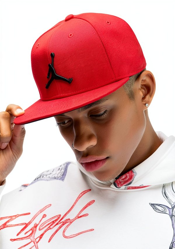 Nike Jumpman Cap Mens Gym Red Black Baseball Hat-3