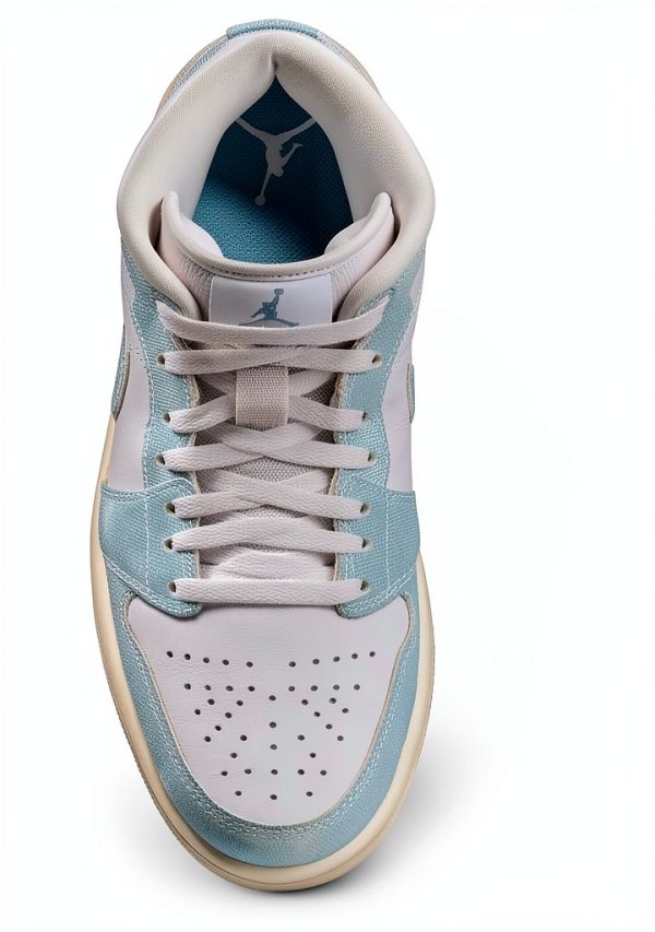 Nike Air Jordan 1 Mid Womens Basketball Shoes White-2