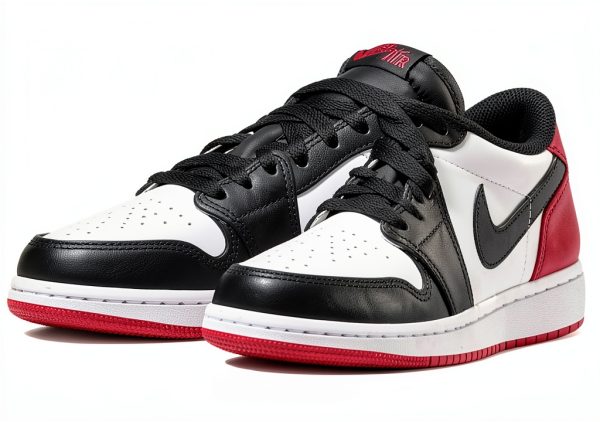 Nike Air Jordan 1 Low Grade School Basketball Shoes White-2