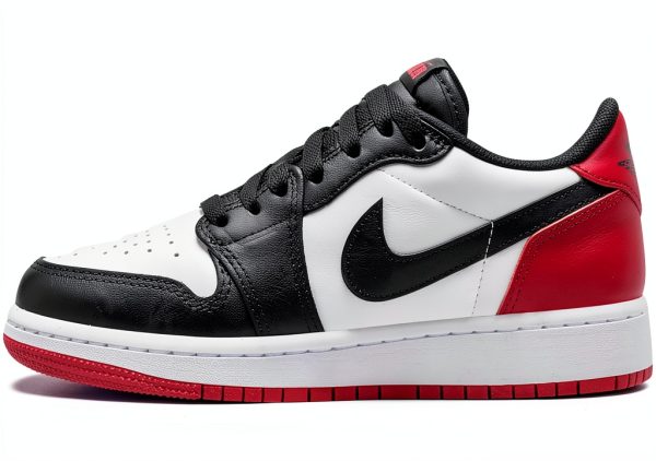 Nike Air Jordan 1 Low Grade School Basketball Shoes White-0