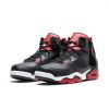 Nike Mens Sneakers Leather Air Cushioning Black Red-4