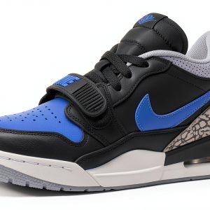 Nike Basketball Shoes Leather Mens Sneakers Black Game Royal-0