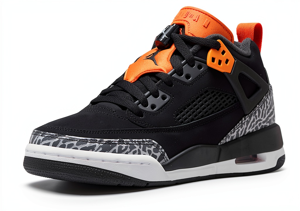 Air Jordan Spizike Low Black Starfish sneaker front view